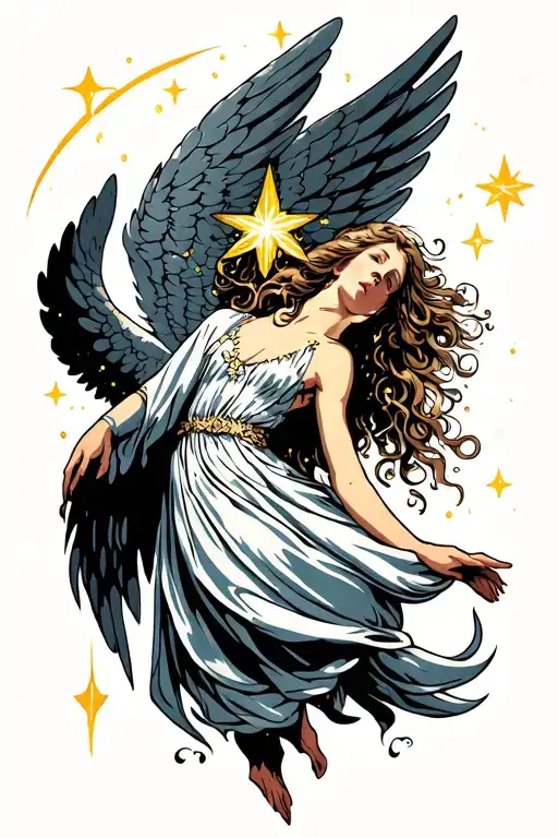 A Angel Falling Star