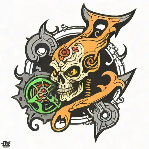 Zea Symbol With Alien And Wrenches