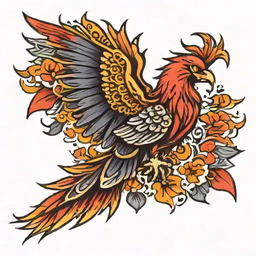 Phoenix Rising Sun