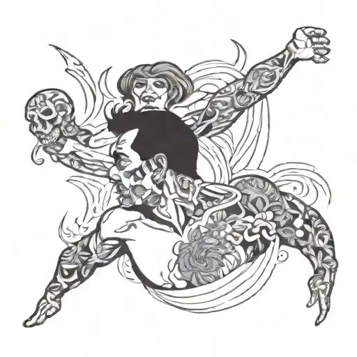 Man Shedding Himself To A New Person