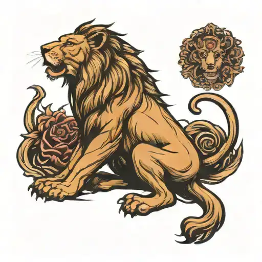 Lion Body Crawling Full Body