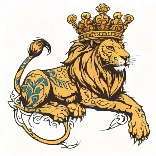 Lion With Crown