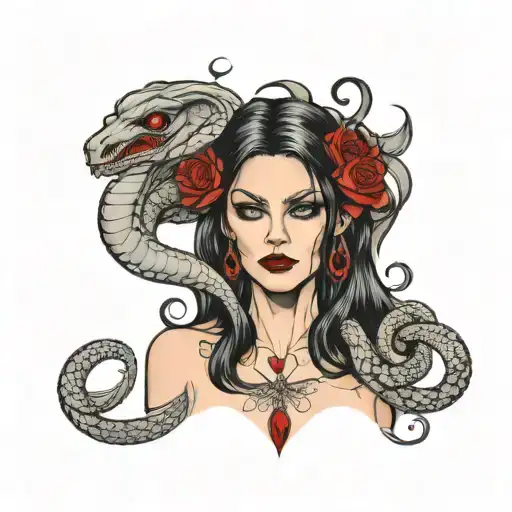 Vampire Lilith With Snake