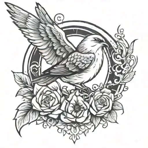 Bird Mixed With Angel Forearm