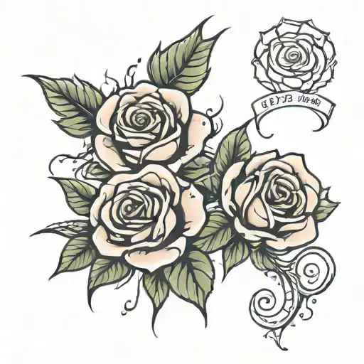Lettering Roses