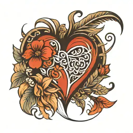 Single Line Heart Shape