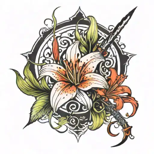 Spider Lily And Dagger