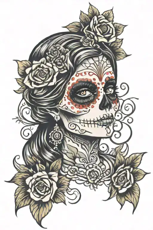 Freda Kayla Day Of The Dead Skull Face