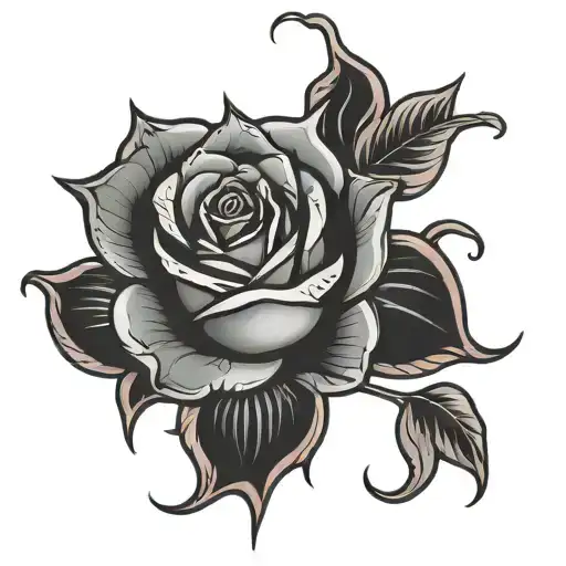 A Tattoo To Cover A Rose Tattoo Design
