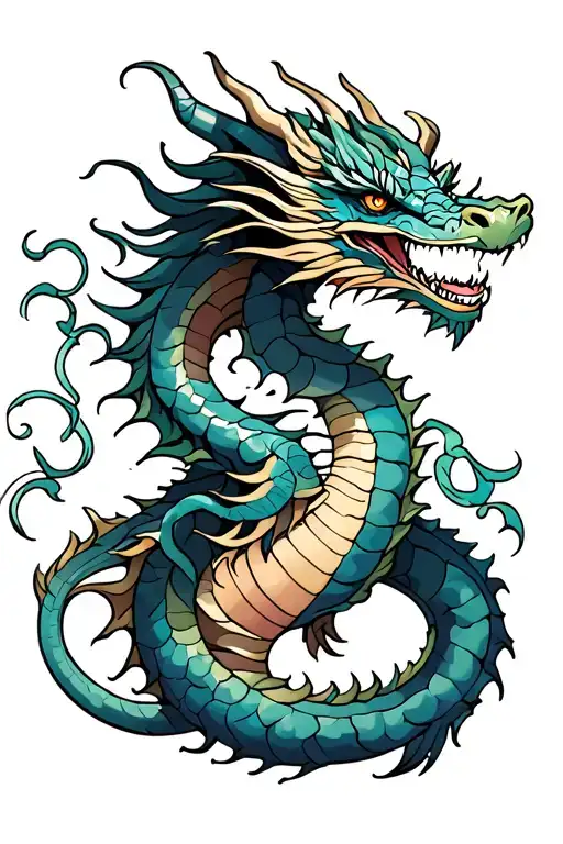 Dragon Wrapped Tattoo