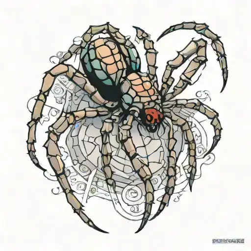 Spider Eating Itself