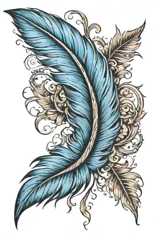Blue Feather