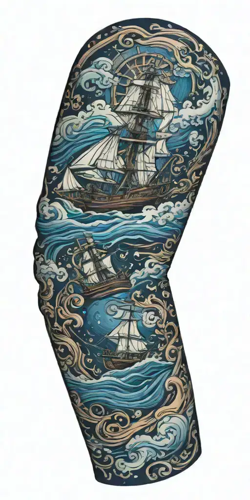 Nautical Arm Sleeve