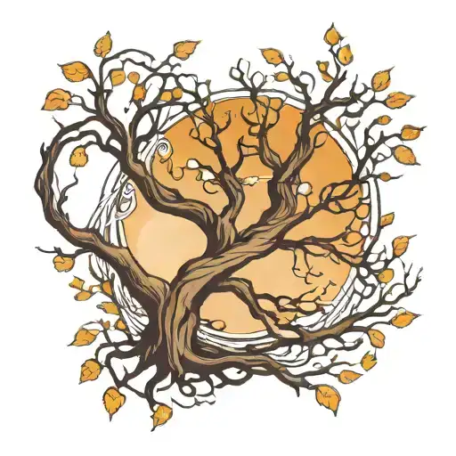 Tree Of Life Wrist Intertwined In Two Branches