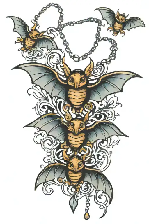 Bats Necklace