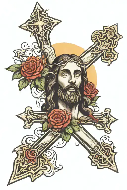Cross And Jesus Christ