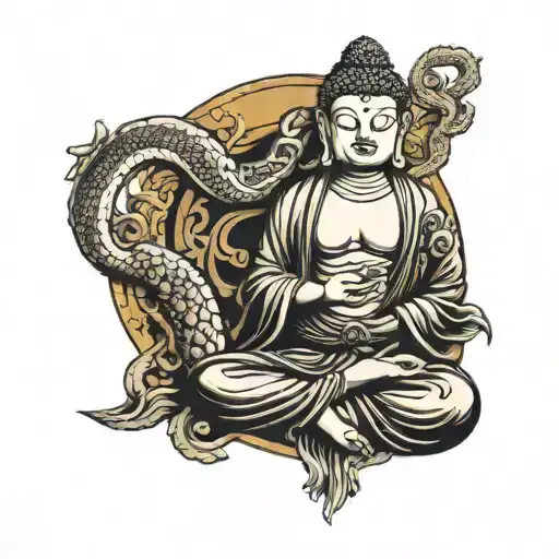 Buddha With Cobra