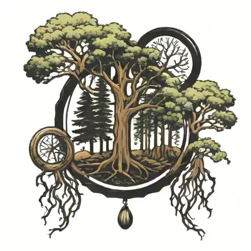 Trees And Black Rings Below