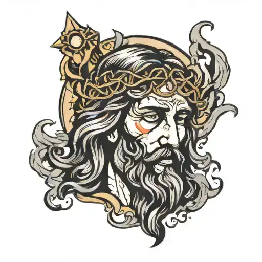 Jesus Christ Sigaret Smoke Forming