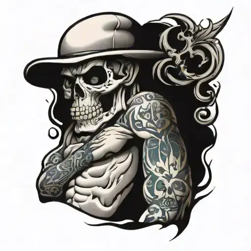 Skull Strong Man Standing