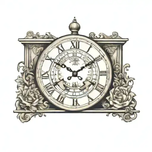 Grandfather Clock With A Trippy Clock Face And With Hidden Semicolon Incorporated