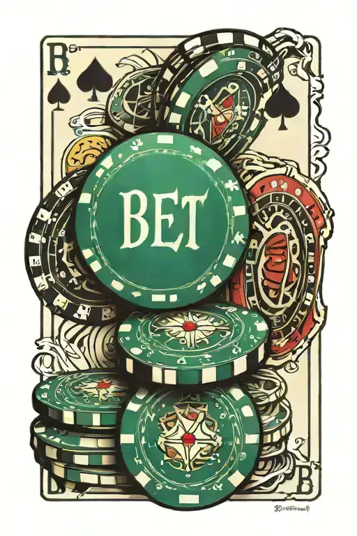 Poker Chips On The Bottom With Dice And Cards On Top With Text Saying Bet On Me In The Middle