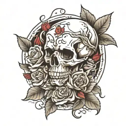 Skull And Roses