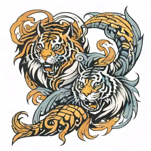 Phoenix And Tiger