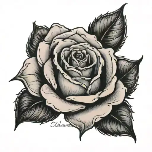 Rose With Script In It