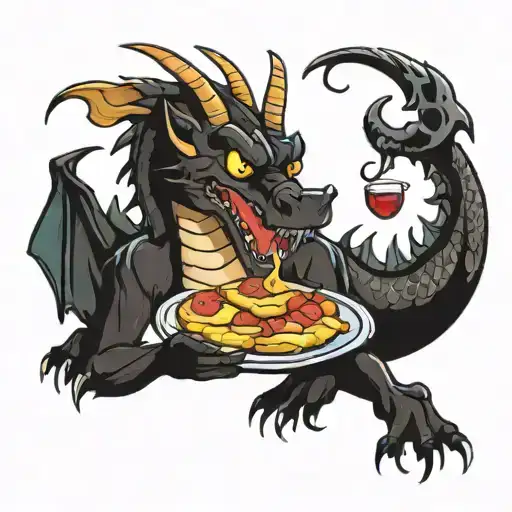 Dragon Eat Hot Cakes