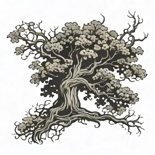 Oak Tree Black