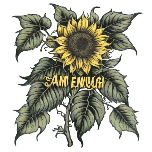 I Am Enough Sunflower