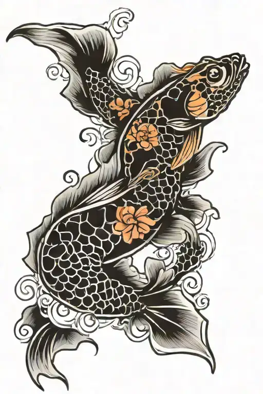 Dragon Koi Fish