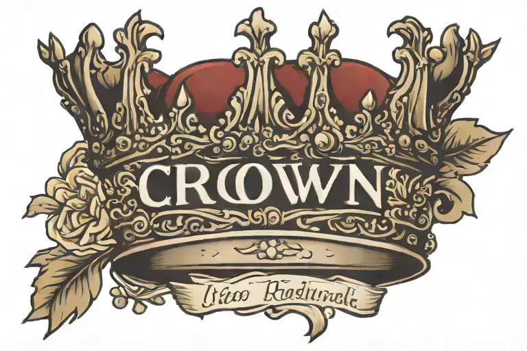 Crown With Name And Date