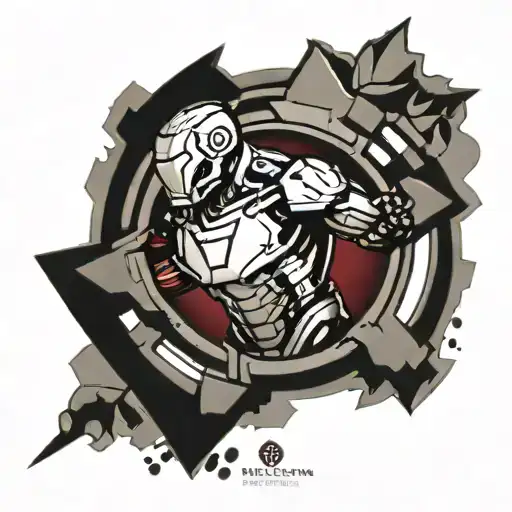 Ironman Triathlon Symbol Merged