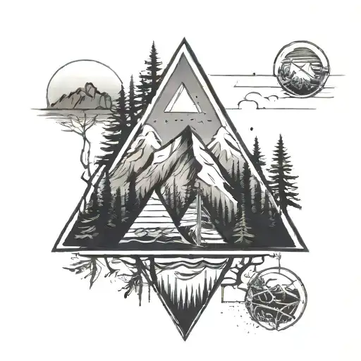 Triangle And Forrest Mountain