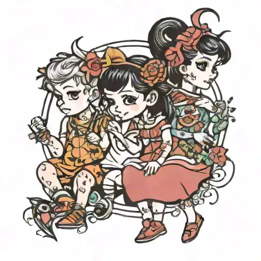 3 Children 2 Girls 1 Boy