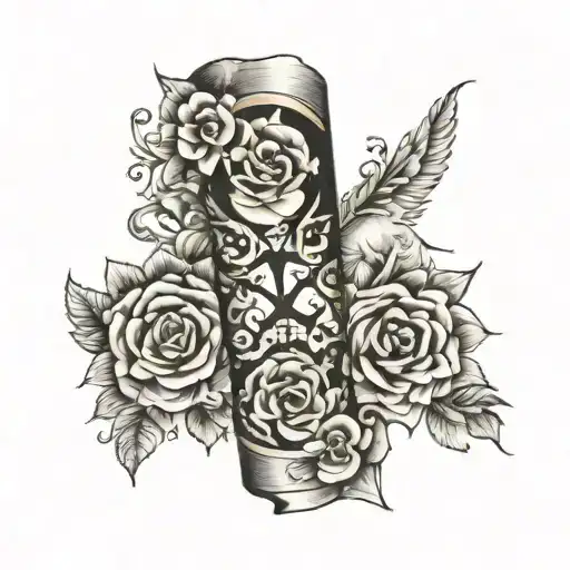 Inside Arm Black 3 Children Symbols