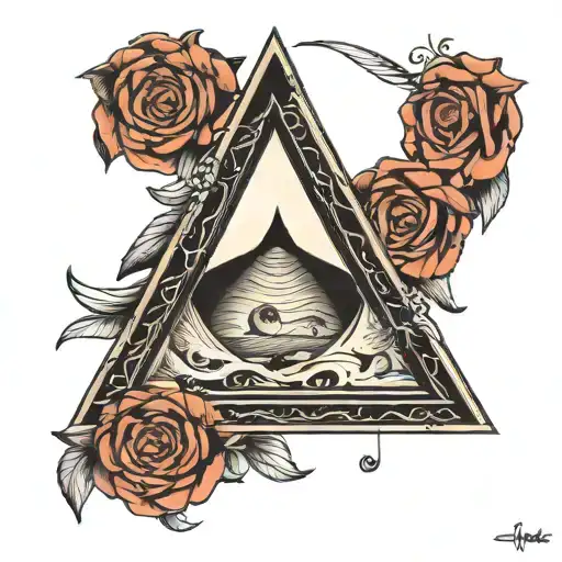 Just A Black Triangle With Nothing Around It