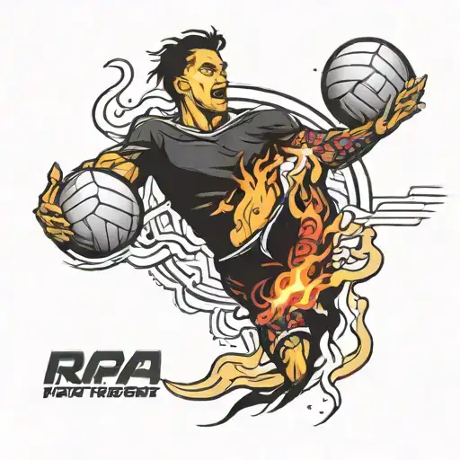 Rap And Volleyball On Fire