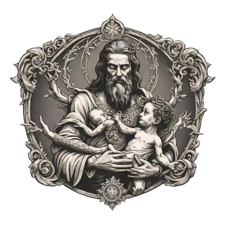 God Holding Jesus Up