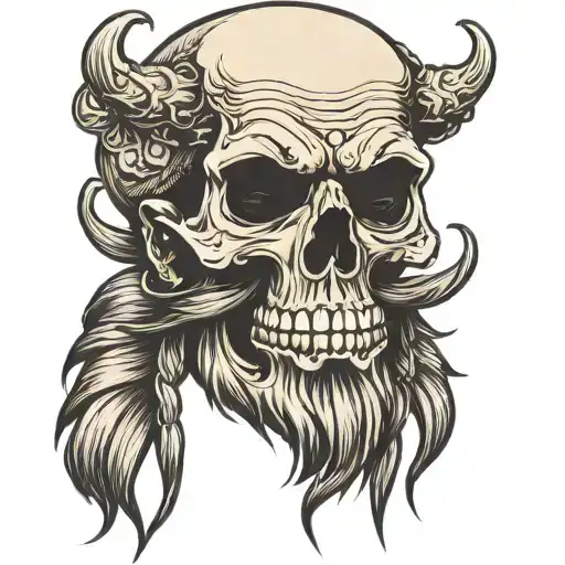Skull Beard Small