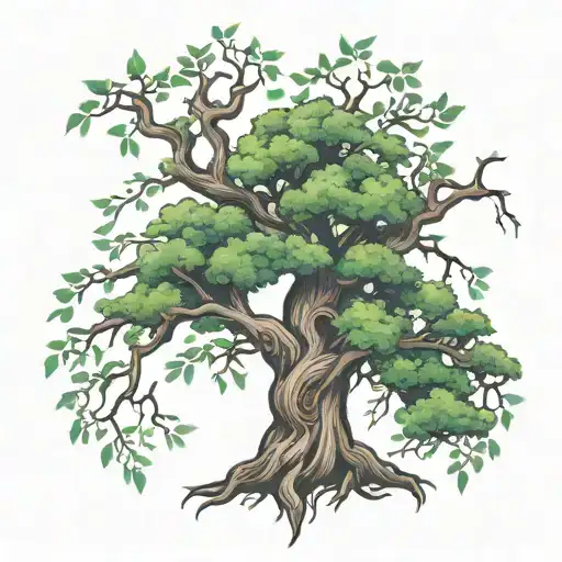 A 3 Trunk Tree Intertwined