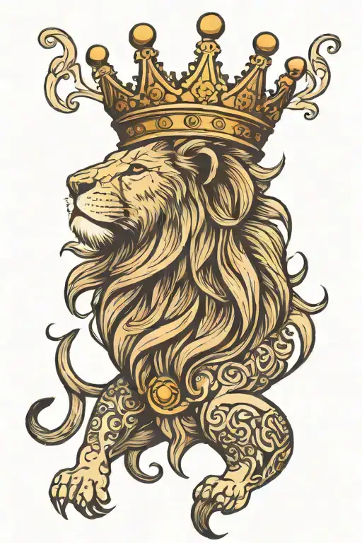 Lion With Crown