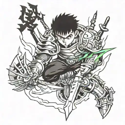 Guts From Berserk Anime