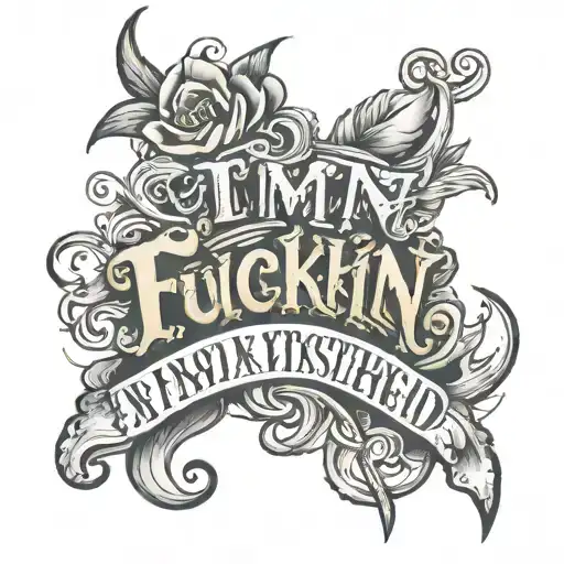 Script Saying I'm Fuckin Destroyed