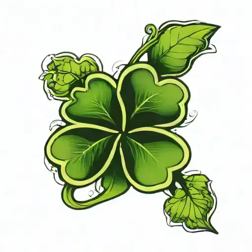 3 Leaf Clover Intertwined