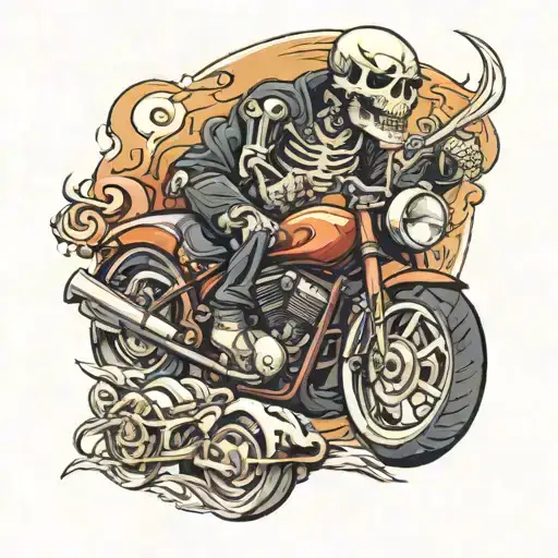 Skeleton Motorcycle