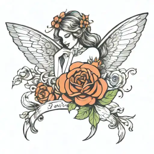 Flowers And Butterflies The Name Paris Female Angel