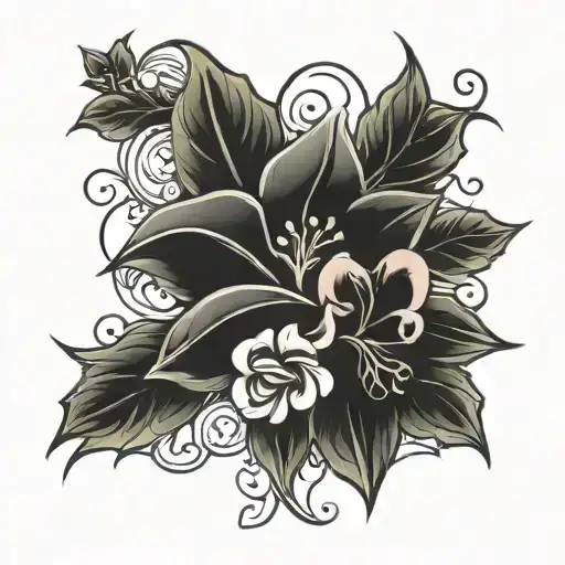 V Flower Vine Wrapping